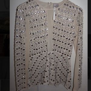 Peplum beaded ASOS shirt